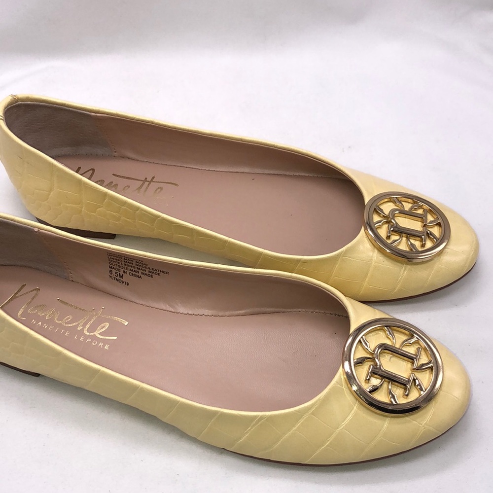 Nanette Lepore Yellow Ballet Flats